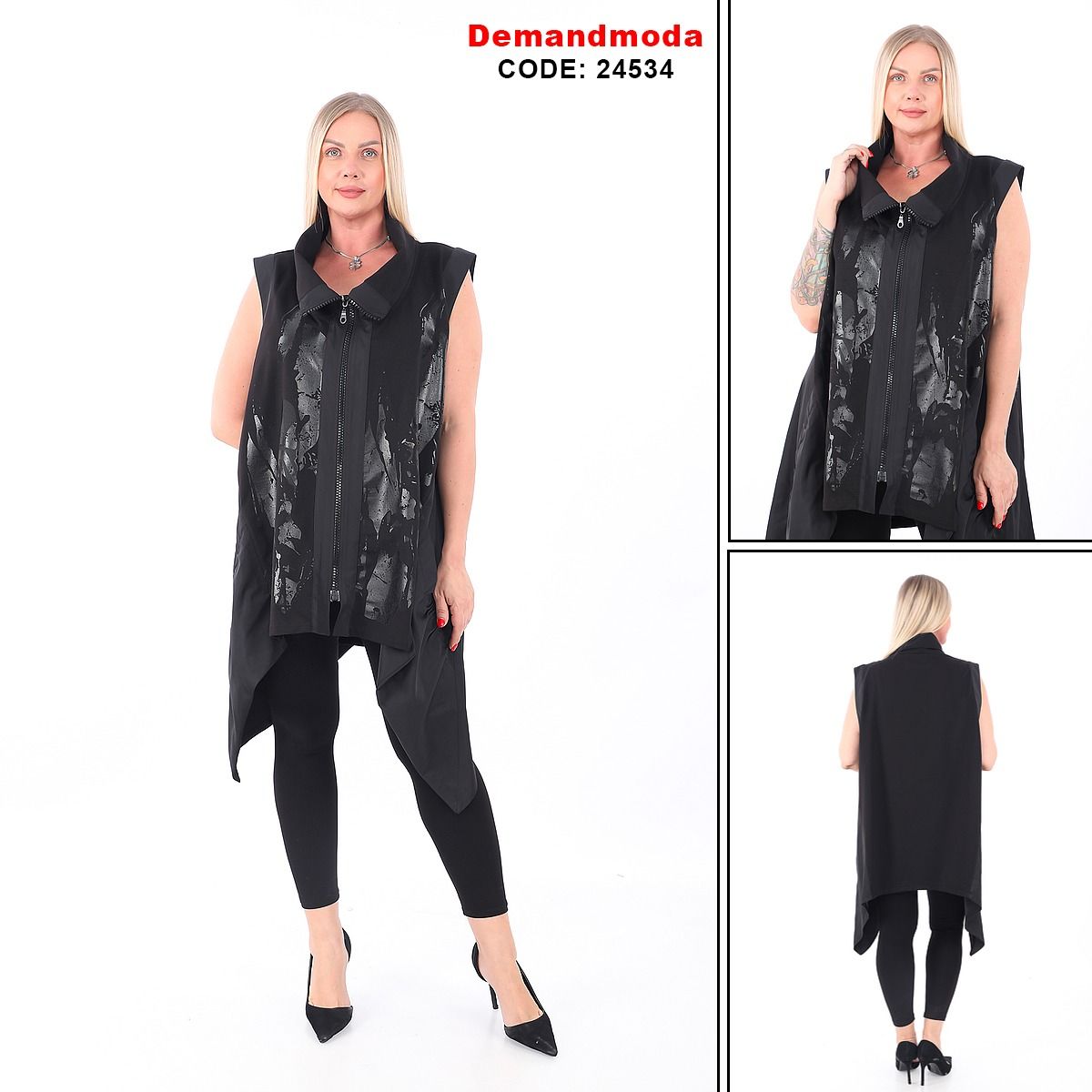 Büyük Beden Kadın Yelek 24534